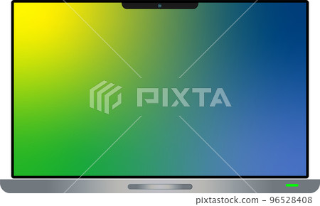 Gradient screen laptop illustration 96528408