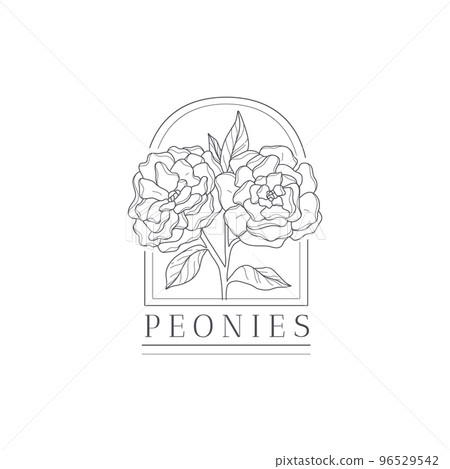 Vector flower logo template illustration. 96529542