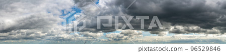 Fantastic soft thunderclouds, sky panorama Fantastic soft thunderclouds, sky panorama 96529846