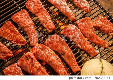 Barbecue at the campsite outdoors Barbecue at the campsite outdoors 96529951