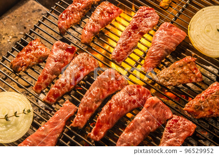 Barbecue at the campsite outdoors Barbecue at the campsite outdoors 96529952