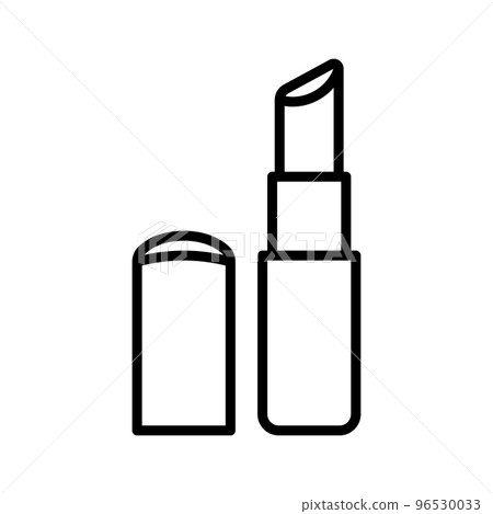 Lipstick icon. Pictogram isolated on a white background. 96530033