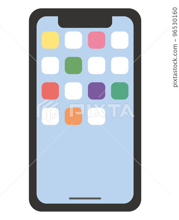 Smartphone and app (screen/light blue) 96530160