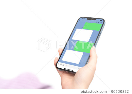 Image of checking messages on SNS 96530822