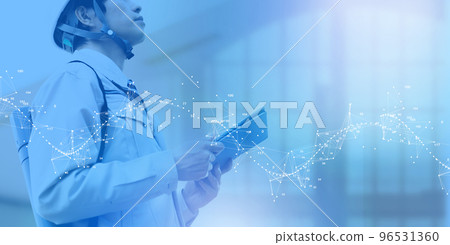 Business person doing inspection work 96531360