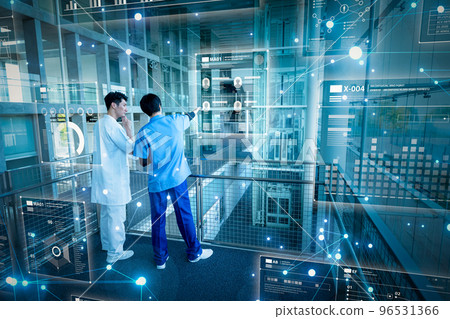 Male staff working in the medical field 96531366