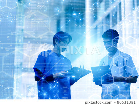 在醫療領域工作的男性員工 96531381