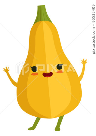 Squash Vegetable Cartoon Cartoon Butternut Squash