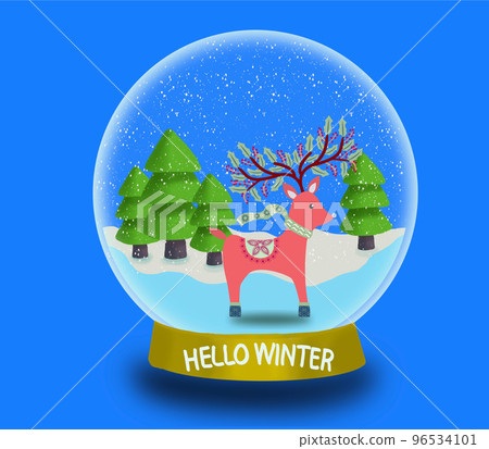 Christmas snow ball. Christmas snow ball. 96534101
