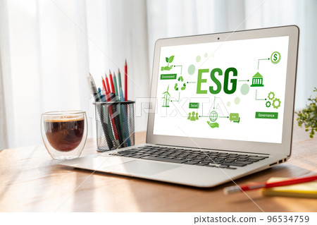 ESG environmental social governance policy for modish business 96534759