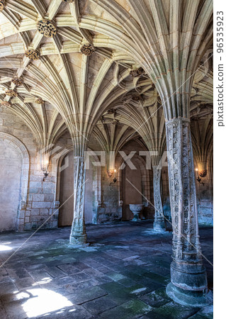 Interior of the monastery of Oseira at Ourense, Galicia, Spain. Monasterio de Santa Maria la Real de Oseira Interior of the monastery of Oseira at Ourense, Galicia, Spain. Monasterio de Santa Maria la Real de Oseira 96535923