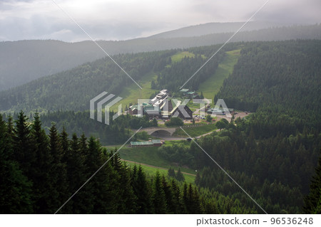 Mounatin hotel  in  Jesenik mountains.  Ski and tourist centres in the Czech Republic 96536248