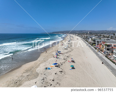 Aerial view of Mission Bay in San Diego, California. USA. Aerial view of Mission Bay in San Diego, California. USA. 96537755