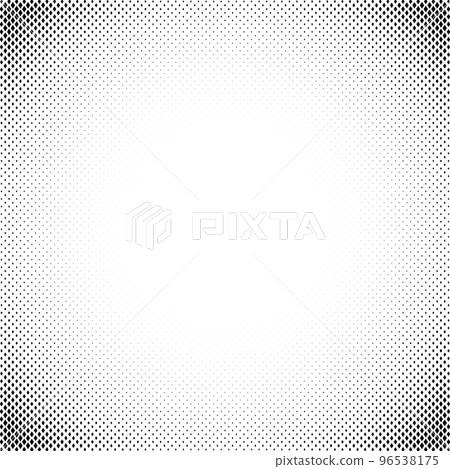 Halftone radial texture. Comic style grain background. Pop art faded textured frame. Grunge speckle effect. Rhomb particles print wallpaper. Pixelated gradient backdrop Halftone radial texture. Comic style grain background. Pop art faded textured frame. Grunge speckle effect. Rhomb particles print wallpaper. Pixelated gradient backdrop 96538175