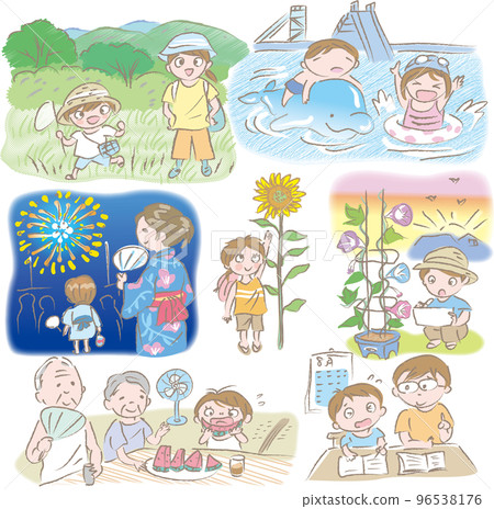 暑假期間的兒童和活動 96538176