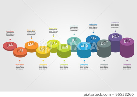 process chart template for infographic for presentation for 12 months process chart template for infographic for presentation for 12 months 96538260