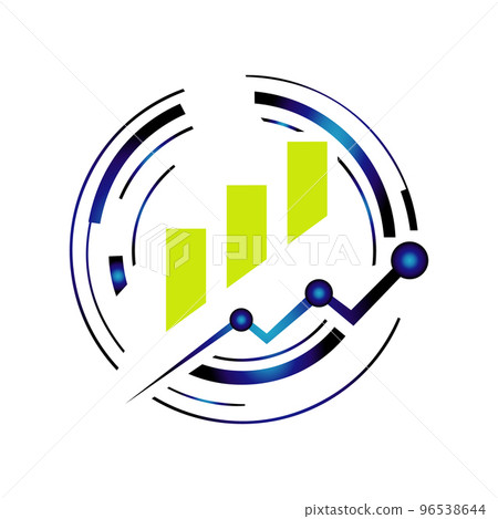 economic tech sale graph search engine optimization seo logo vector icon logotype 96538644