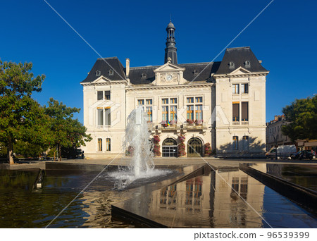 Town hall, view from the outside, town of Montlucon, department of Allier Town hall, view from the outside, town of Montlucon, department of Allier 96539399