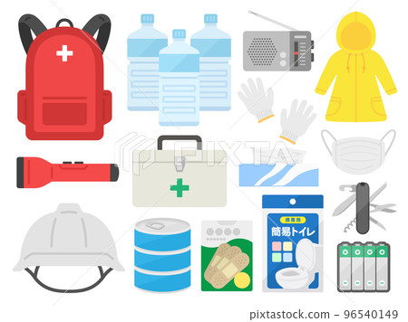 防災用品插圖集 96540149
