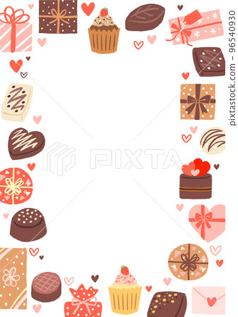 情人節插圖框 情人節插圖框 96540930