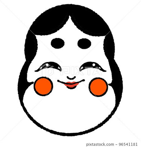 Hand-drawn Otafuku color 96541181