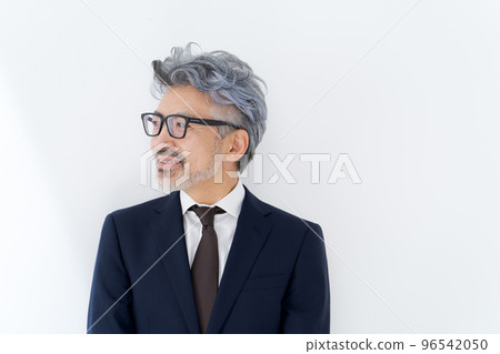 Men in suits White background 96542050