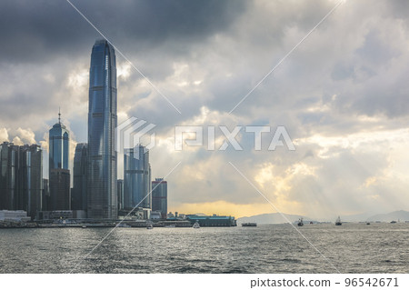 the hong kong victoria harbor, the city concept 27 June 2012 96542671