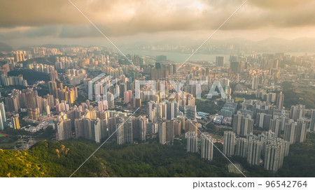 16 Nov 2022 The Kowloon view from Lion rock mountain, HK 16 Nov 2022 The Kowloon view from Lion rock mountain, HK 96542764