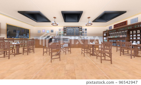 Restaurant with night view 96542947