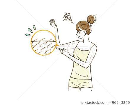 一個關心多餘手臂毛髮的女人 96543249