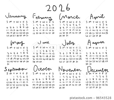 2026年日曆 96543528