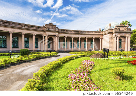 Building View of the Drinking Water Museum at Taipei Water Park in Taiwan. It was built during Japanese rule. Building View of the Drinking Water Museum at Taipei Water Park in Taiwan. It was built during Japanese rule. 96544249