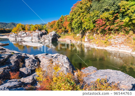 《埼玉縣》秋天的長瀞・紅葉石板路 《埼玉縣》秋天的長瀞・紅葉石板路 96544763