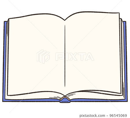 Open book illustration 96545069