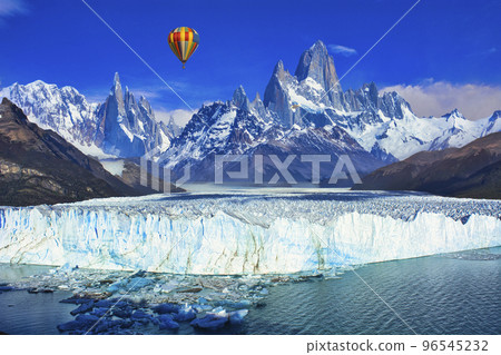 佩里托莫雷諾冰川和菲茨羅伊山的合成照片 佩里托莫雷諾冰川和菲茨羅伊山的合成照片 96545232
