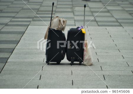 suitcases on the road 96545606