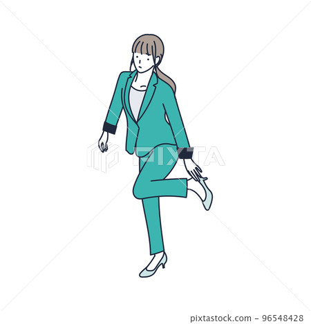 女人穿新鞋起水泡的插圖素材 96548428