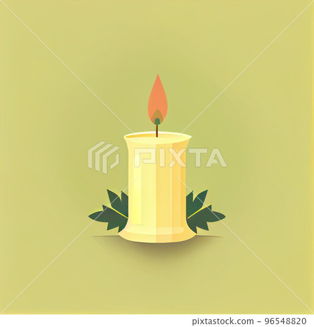 Flat Christmas Candle cartoon wallpaper. Modern flat design in winter. Minimalist winter wallpapers Flat Christmas Candle cartoon wallpaper. Modern flat design in winter. Minimalist winter wallpapers 96548820