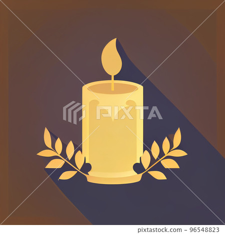 Flat Christmas Candle cartoon wallpaper. Modern flat design in winter. Minimalist winter wallpapers Flat Christmas Candle cartoon wallpaper. Modern flat design in winter. Minimalist winter wallpapers 96548823