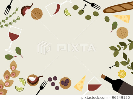 紅酒和零食的框架圖 紅酒和零食的框架圖 96549130