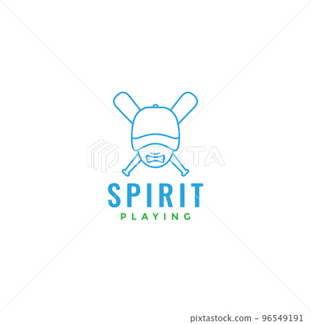 cool young man face with baseball bat logo design vector cool young man face with baseball bat logo design vector 96549191