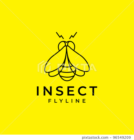 insect bee honey line modern minimal logo design vector 96549209