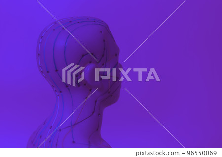 Medical acupuncture model of human 96550069