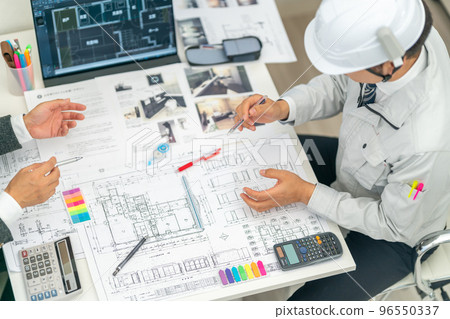 現場代理施工監理一級建築師繪圖會議施工現場手勢現場例會 96550337