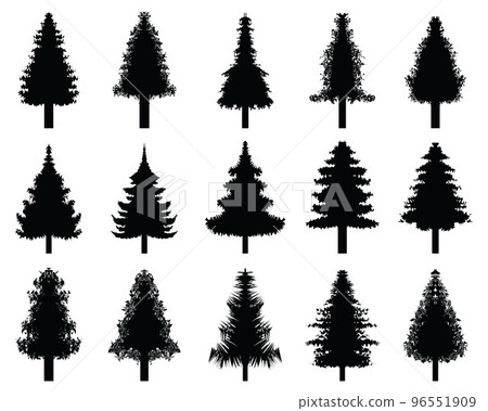 tree, silhouette, wood 96551909