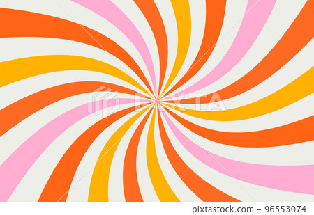 acid wave rainbow line backgrounds in 1970s - Stock