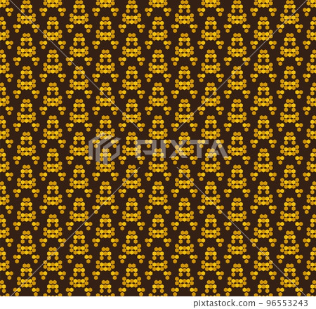 Seamless vector geometric pattern of gold hexagons Seamless vector geometric pattern of gold hexagons 96553243