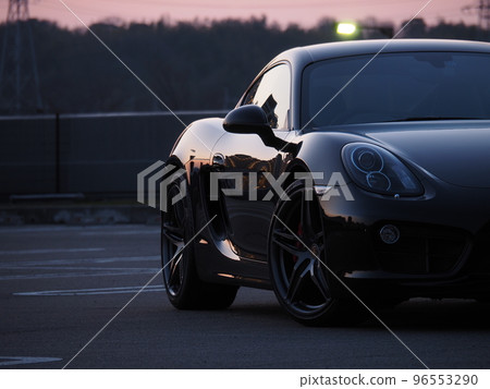 Black sports car 96553290