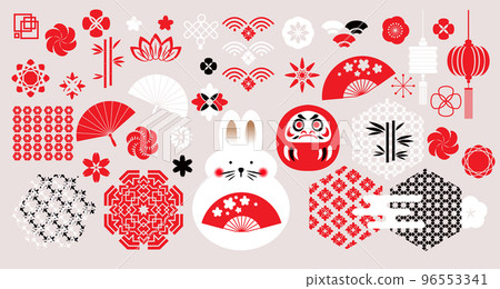 2023 Japanese New Year  set elements  2 96553341