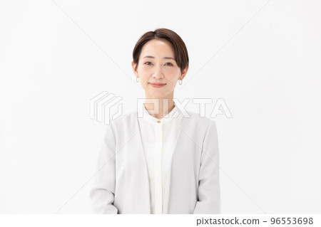 Business woman white background 96553698